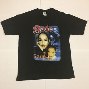 Vintage Sade Lovers Rock Tour Bootleg Rap Tee Shirt 2001 Tour Champ Tag Size XL