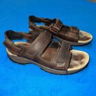 Dunham St Jonesbury Leather Brown Adjustable Sport Sandals Mens 10 FAST SHIPPING