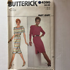 Butterick 4390 Dress Womans Size 12-16 Sewing Pattern Misses UNCUT
