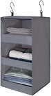 New ListingGRANNY SAYS 3-Shelf Hanging Closet Organizer and Storage, Collapsible Hanging Cl