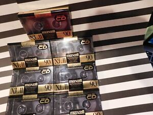 New ListingLot of 7 Maxell XL II XL 2 90 High Bias Type 2 Blank Cassette Tapes New In Wrap
