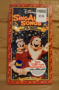 Disney's Sing Along Songs Twelve Days of Christmas 12 VHS New Sealed