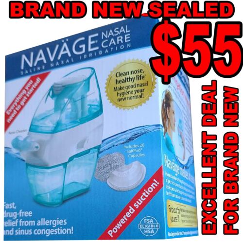 NAVAGE NOSE CLEANER MODEL SDG2 Navage with 20 Solt Pods NEW