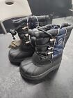 Khombu Children's Boys Youth Winter Boots Insulated Black Navy Silver  Size 5