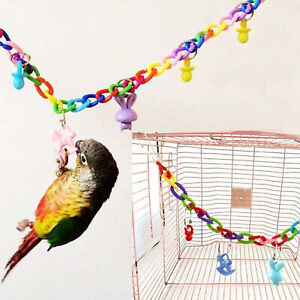 New Listing13pcs/set Pet Bird Toys Multiple Colors Relieve Anxiety Wood Swing Standing