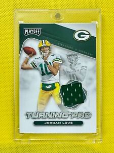 JORDAN LOVE 2020 Panini Playoff Non Auto Rookie Relic Card Jersey #10 Packers🔥