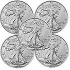 Lot of 5 - 2023 1 oz .999 Fine Silver American Eagle $1 Coin BU - In Stock