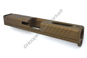 Combat RMR Slide for Glock 23 40 S&W - Burnt Bronze Cerakote Finish
