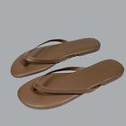 Torrid Sunnie Flip Flops 12 WW Brown Deep Taupe Sandal Shoes Extra Wide Comfort
