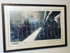 The Shining Bar Scene by Krzysztof Domaradzki Krabz Framed 41x28 Auto'd Print