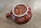 Vintage Hull Pottery USA Brown Drip Soup Chili Bowl With Handle Oven Proof.