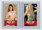 Riley Reid rare MH Navy Cut #'d x/3 Tobacco card no. 606