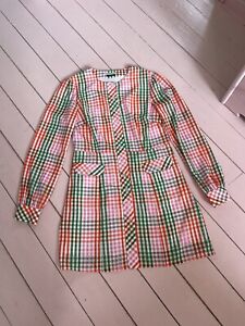 *SALE Beautiful Gingham Check Dress By Designer The East Order Large (UK 12) NEW