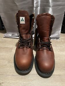 Red Wing Mens US8 Steel toe 8” Leather Work Boots 3568 Made in USA NWT ESR