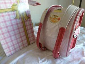 NEW JAPAN Randoseru School Bag Backpack SEIBAN Light Pink/White Stitch Tartan