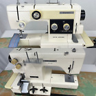 Vtg Janome New Home Combi 222 Sewing Machine & Overlock Serger Free Arm Zig Zag