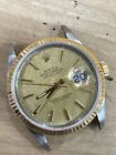 Vintage Rolex 16030 Oyster Perpetual Datejust 36mm Two tone Conversation As Is