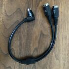 Breakout MIDI Cable In Out 5 Pin Male to Female Black Compatible With Beatbuddy
