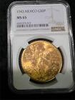 1943 Mexico 50 Pesos - NGC - MS 65 - GOLD COIN