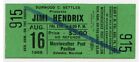1968 JIMI HENDRIX EXPERIENCE Merriweather Post Pavilion Unused Concert Ticket
