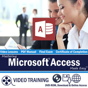 Learn Microsoft ACCESS 2019 and 365 Training Tutorial DVD-ROM Course 108 Lessons