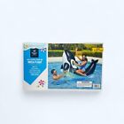 Members Mark Inflatable Ride On Orca  Float Over 5 Feet Long Brand New Handles