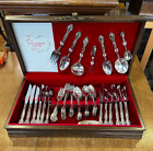 New ListingVintage Community Affection Silverplate 68 Piece Flatware Set with Box
