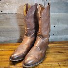 Tony Lama Vtg Men's Brn Leather Cowboy Western Boots Style 6153 Size 13D USED