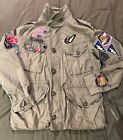 Vintage Embroidered Patched  Polo USA Ralph Lauren Strike Group Army Jacket