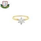 Women's Diamond Solitaire Engagement Ring 1.03 CT 10KT Yellow Gold S (PSH027009)
