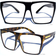 BIG OVERSIZE Retro Clear Lens Eye Glasses Women's Ladies Classic Large Design