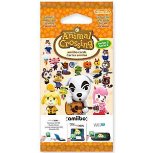 Nintendo Animal Crossing Amiibo Cards (Series 2) Genuine Single Pack of 3 Cards