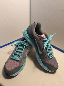 Womens BRAND NEW Nike Dual Fusion Run 3 Gray/Aqua/White/Pink - SIZE 8.5