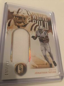 2022 Gold Standard Football Jonathan Tylor #137/299 White Gold Patch