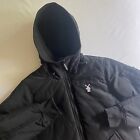 Dutch Bros Coffee Jacket Womens L Full Zip Sherpa Hooded Long Insulated Parka