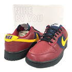 NIKE AH7979-992 BY YOU DUNK LOW SHOES sneakers burgundy US9 Genuine / 31365
