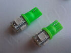 2 X GREEN 921 T10 194 168 2825 W5W DOME MAP CARGO LIGHT BULBS 5050 SMD 5 LED**