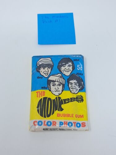 New ListingThe Monkees Trading Cards 1967 Donruss Factort Sealed Pack RARE FAST SHIPPING A1