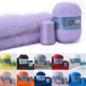 50+20g/set Anti-pilling Long Mink Cashmere Wool Yarn Hand-Knitting Thread Yarn