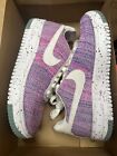 Nike Air Force 1 Crater Flyknit Women's Size 7 Pink Low Top Shoes DC7273-500