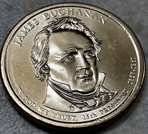 2010-D -  James Buchanan Presidential Golden Dollar Coin - MINT CONDITION!