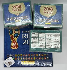 PANINI WORLD CUP RUSSIA 2018 ALBUM (VARIATION) PLUS 3 BOXES 312 PACKETS