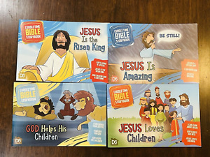 Preschool Cuddle Time Bible Storybook Books Lot of 4 PB Jesus Loves God Helps