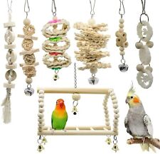 7 Packs Bird Parrot Swing Chewing Toys-Hanging Bell Bird Cage Toys RC7PR001
