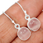 Natural Rose Quartz - Madagascar 925 Sterling Silver Earrings Jewelry CE21425