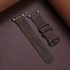 Vintage Genuine Leather Watch Strap For Apple Watch Band Ultra 49mm 9 8 7 6 5 4