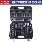 193PC Hand Tool Sets Car Repair Tool Kit Set Workshop Mechanical Tools Box