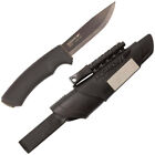 Mora Knives Bushcraft Survival Knife Black Handle Plain Edge Fire Starter 11742