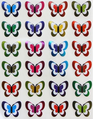 Butterfly Stickers For Kids Metallic Colors Decorative Craft Stickers 240 Pack