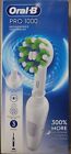 Oral B Pro 1000 Cross-Action Braun Rechargeable Power Toothbrush New Damaged Box